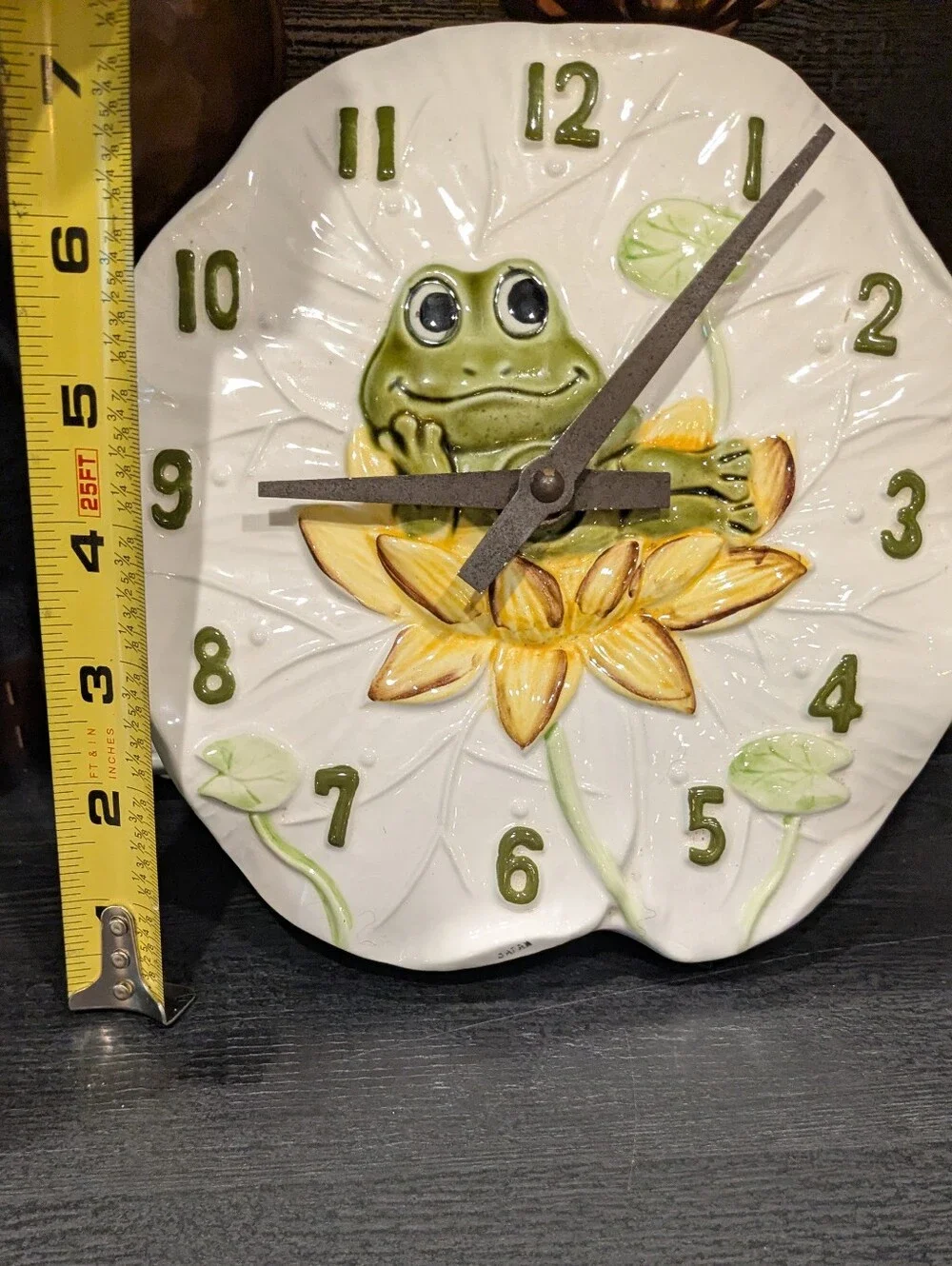 RARE Vintage Neil The Frog Kitchen Wall Clock 1976 Sears Roebuck Japan WORKS